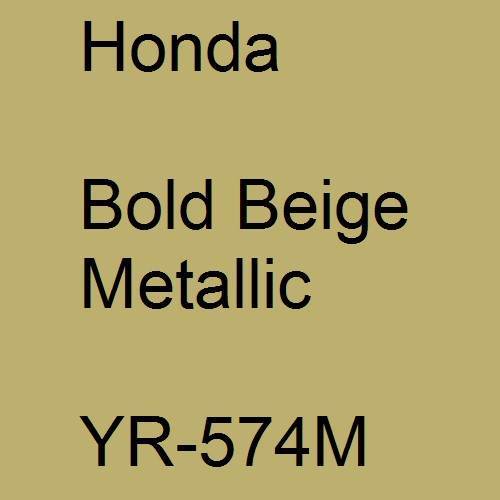 Honda, Bold Beige Metallic, YR-574M.